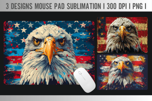 Download Patriotic American Eagle Mousepad - Mousepad Collection