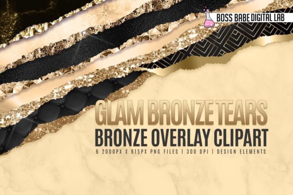 Download Glam Bronze Tears Clipart - Bronze Collection