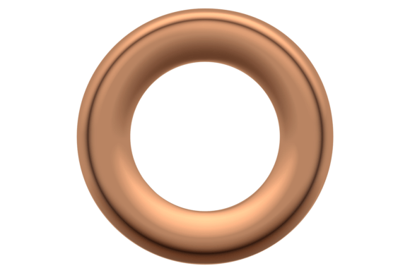 Download Bronze Grommet. Realistic Metal Eyelet. - Bronze Collection