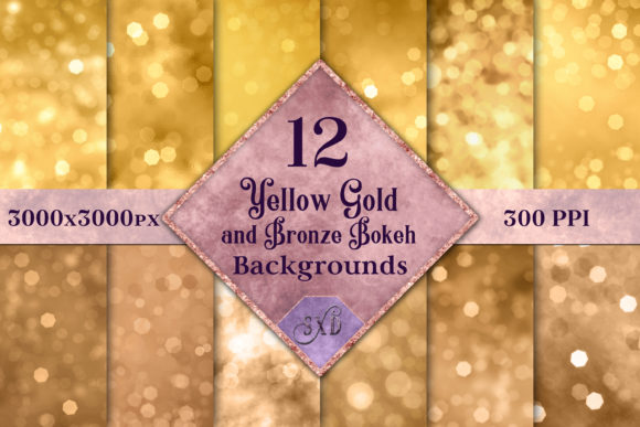 Download Yellow Gold & Bronze Bokeh Backgrounds - Bronze Collection