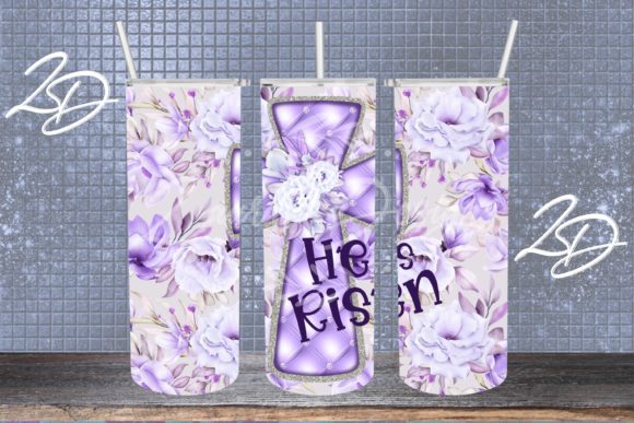 Download He is Risen Cross Tumbler Design Wrap - Premium Resources