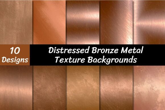 Download Distressed Bronze Metal Textures - Bronze Collection