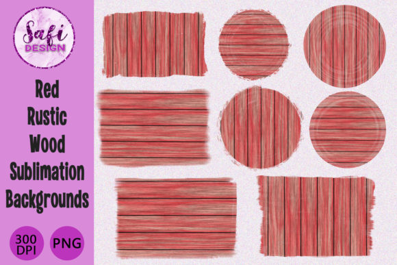 Download Red Rustic Wood Sublimation Backgrounds - Premium Bundle