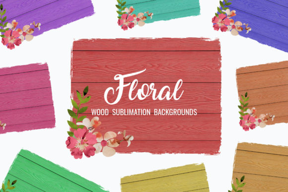 Download Floral Wood Sublimation Backgrounds - Sublimation backgrounds Collection