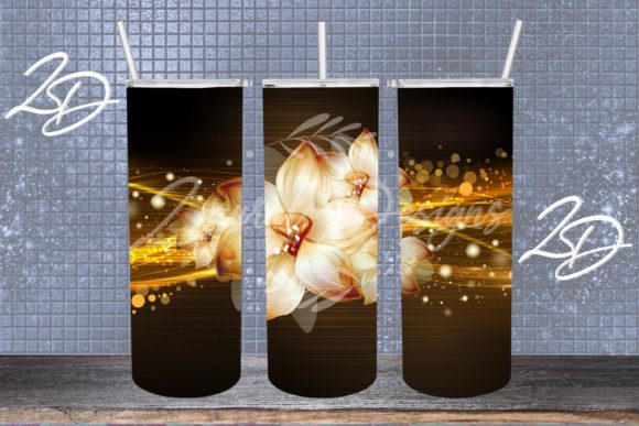 Download Ivory Flowers Tumbler Design Wrap - Premium Bundle