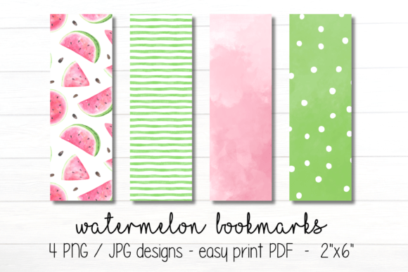 Download Watermelon Printable Bookmarks - Printable Collection