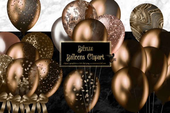 Download Bronze Balloons Clipart - Bronze Collection